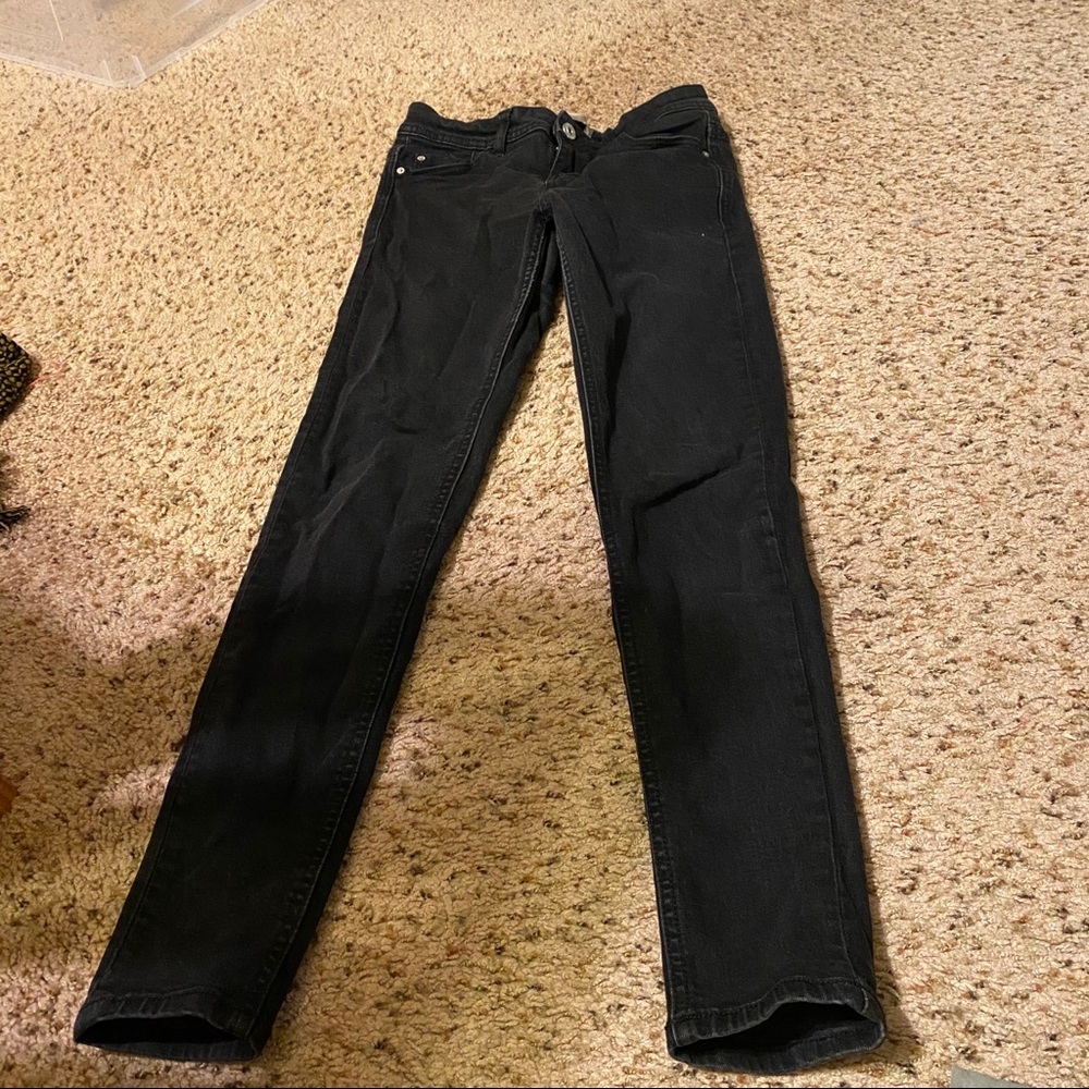 zara black skinny jeans